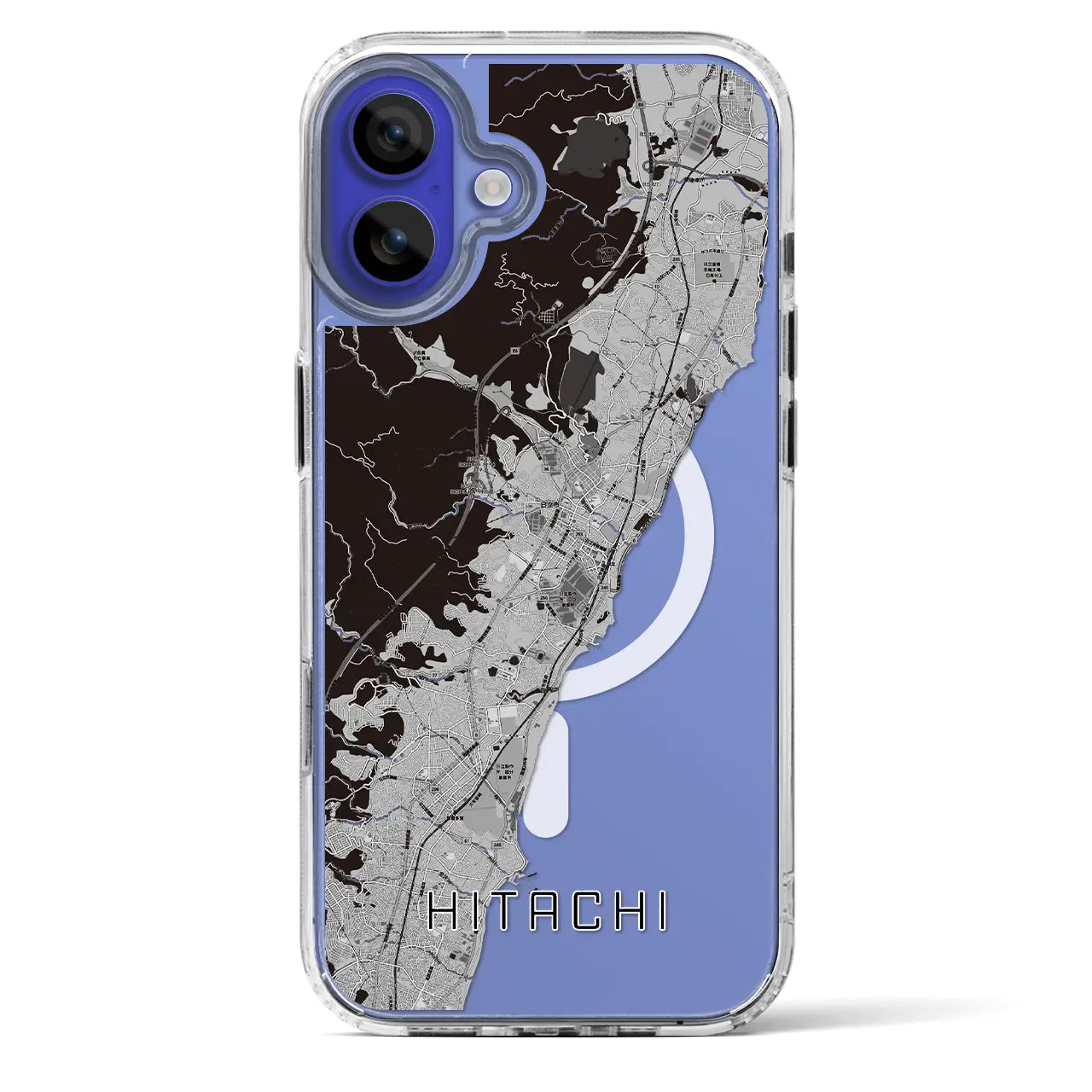 【日立(茨城県)】地図柄iPhoneケース(MagSafeタイプ)