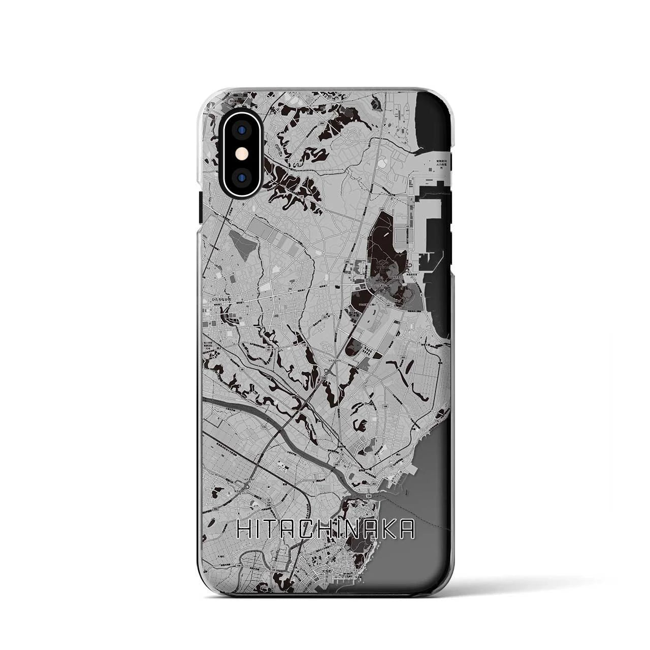 【ひたちなか(茨城県)】地図柄iPhoneケース(クリアタイプ)