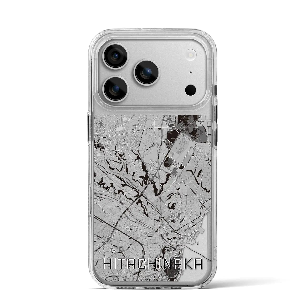 【ひたちなか(茨城県)】地図柄iPhoneケース(MagSafeタイプ)