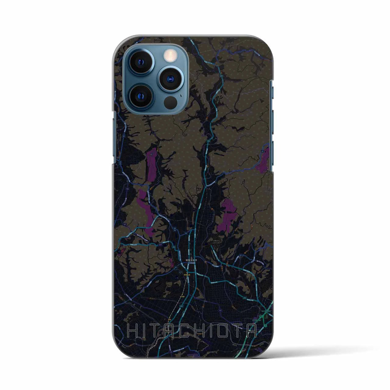 【常陸太田(茨城県)】地図柄iPhoneケース(バックカバータイプ)