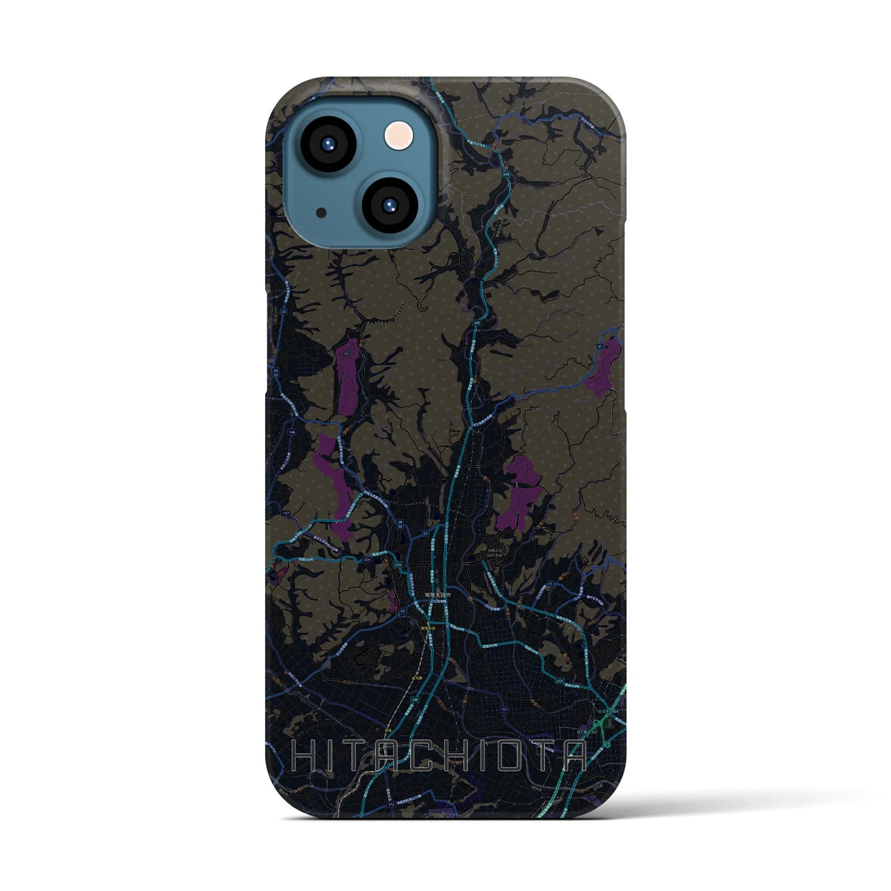 【常陸太田(茨城県)】地図柄iPhoneケース(バックカバータイプ)