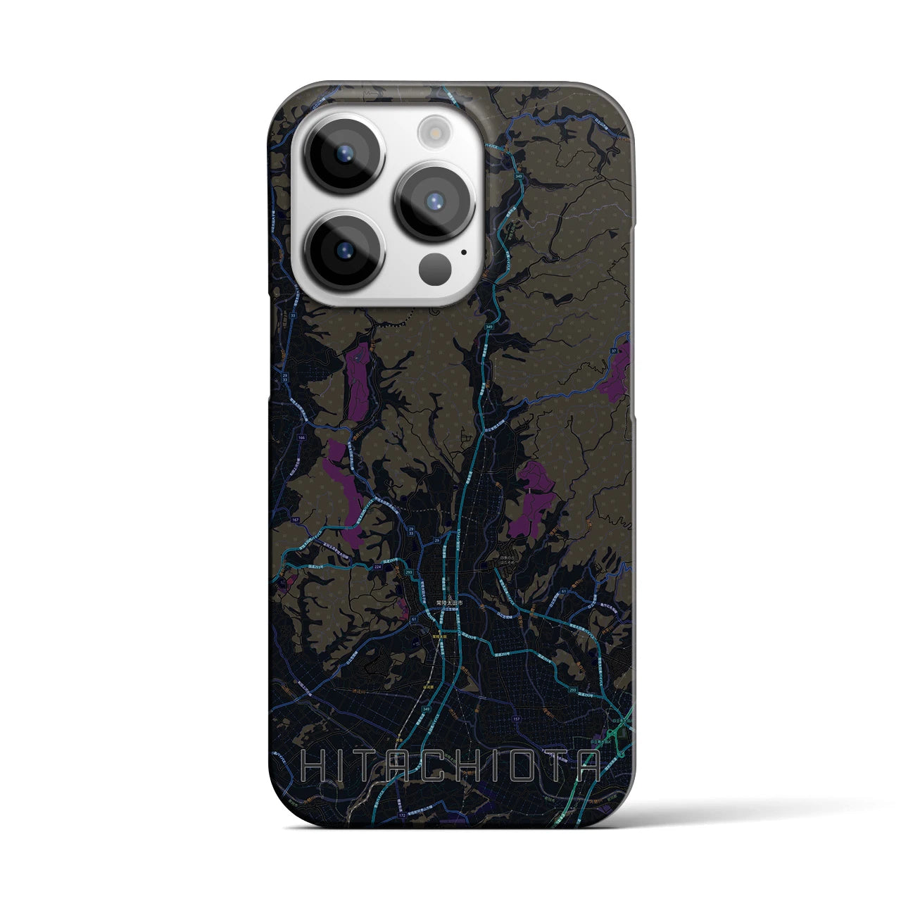 【常陸太田(茨城県)】地図柄iPhoneケース(バックカバータイプ)