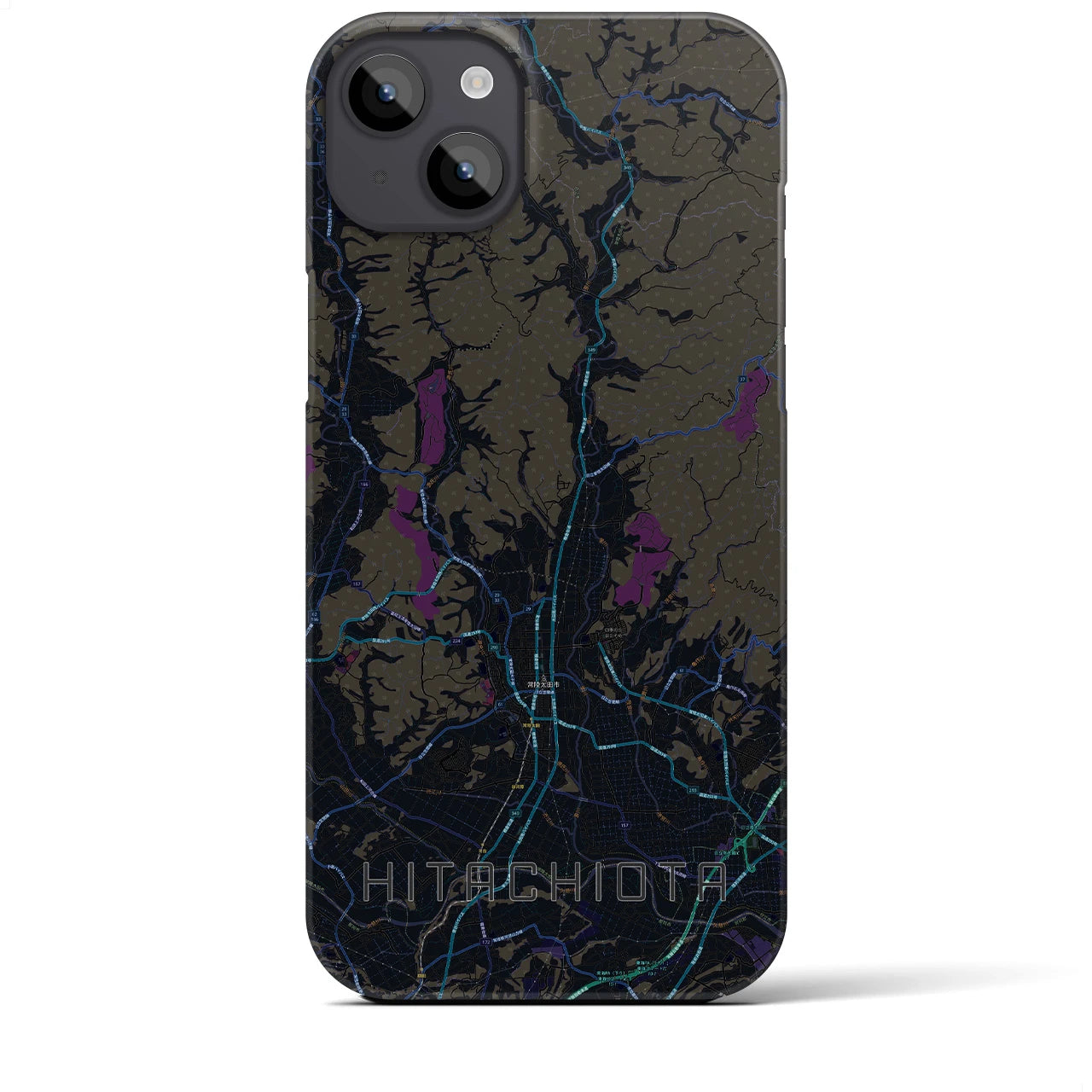 【常陸太田(茨城県)】地図柄iPhoneケース(バックカバータイプ)