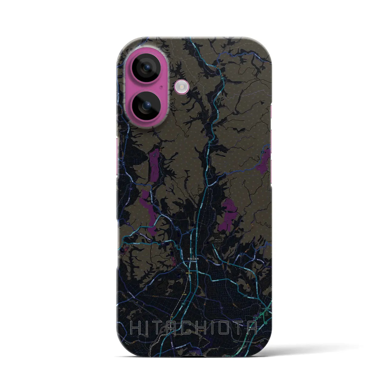 【常陸太田(茨城県)】地図柄iPhoneケース(バックカバータイプ)