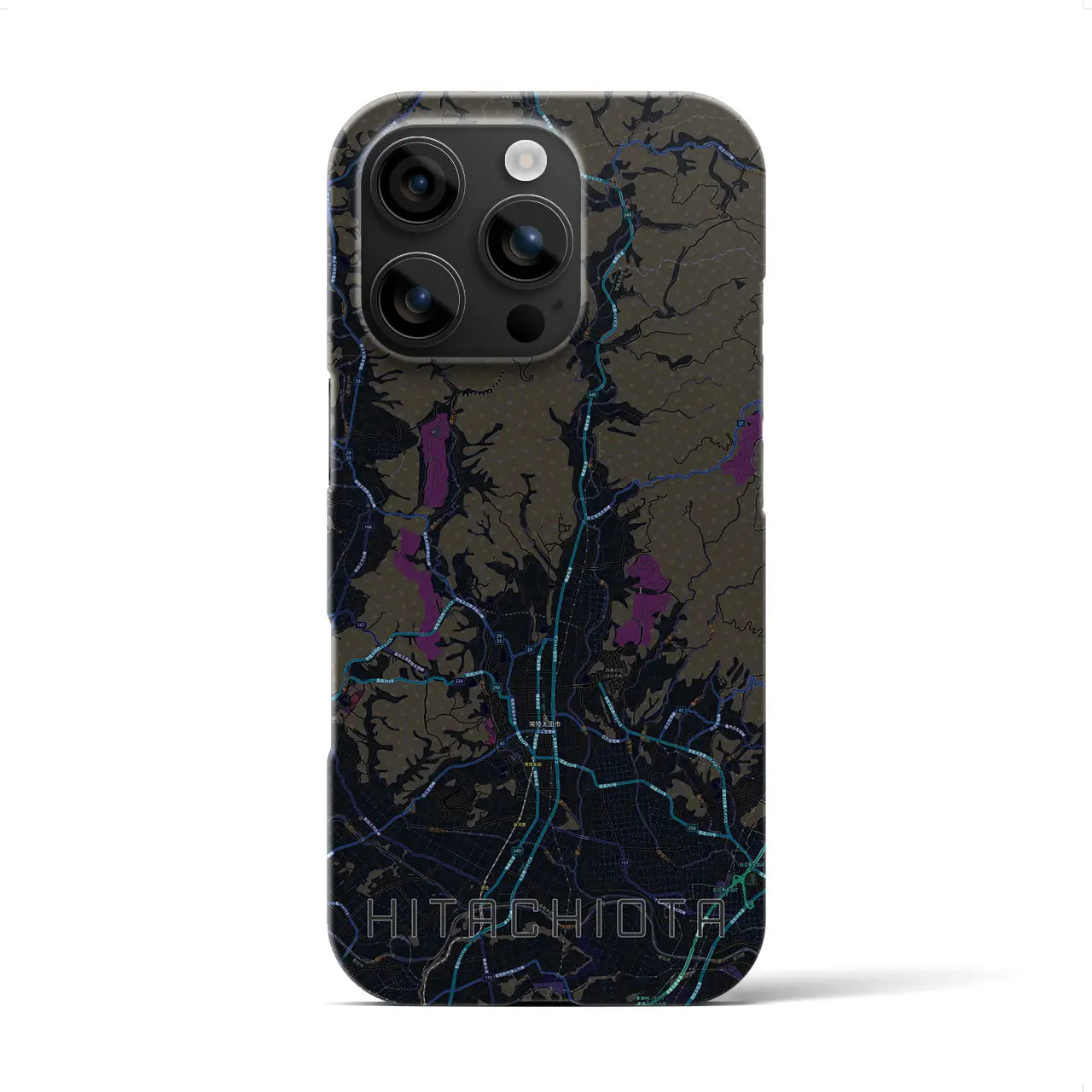 【常陸太田(茨城県)】地図柄iPhoneケース(バックカバータイプ)