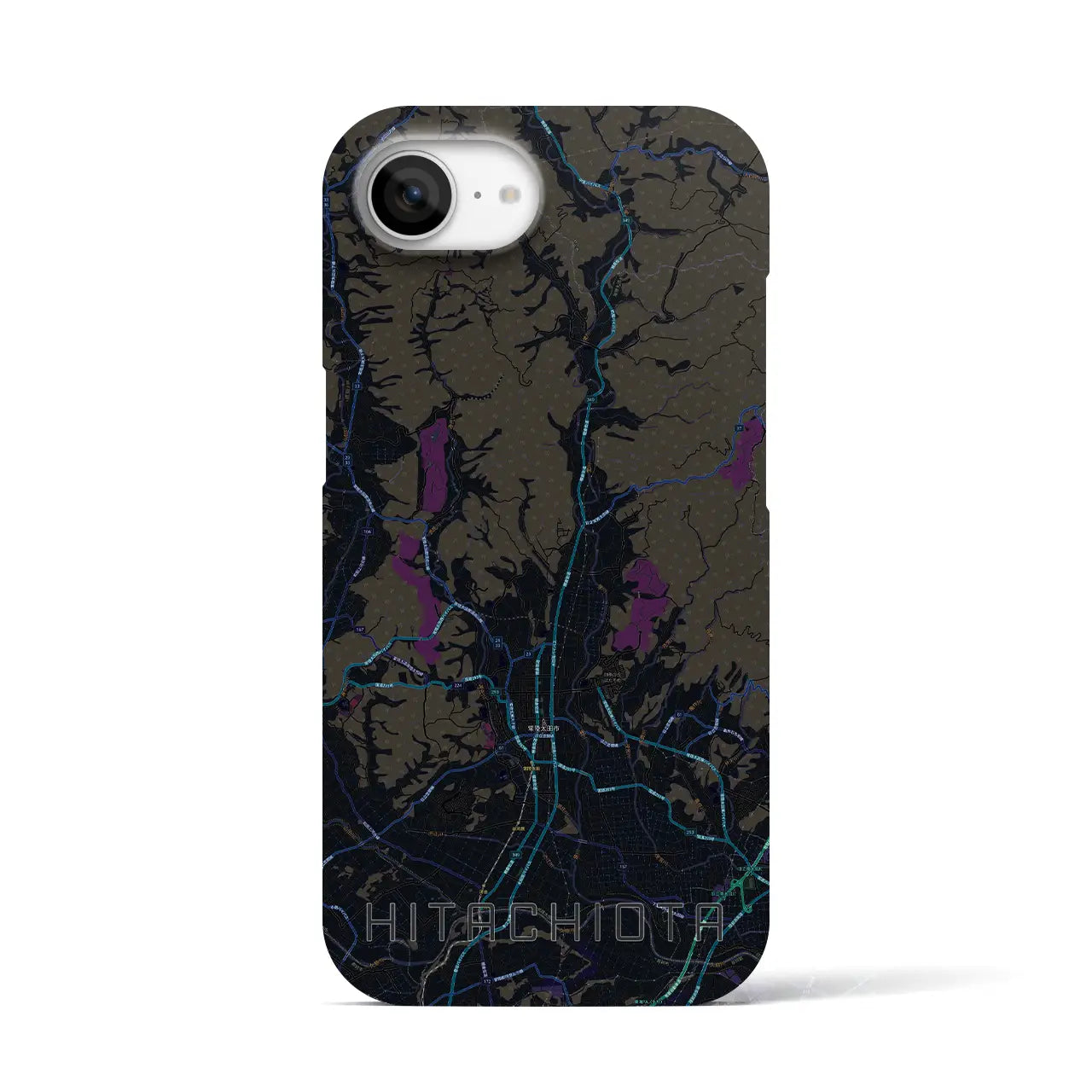 【常陸太田(茨城県)】地図柄iPhoneケース(バックカバータイプ)