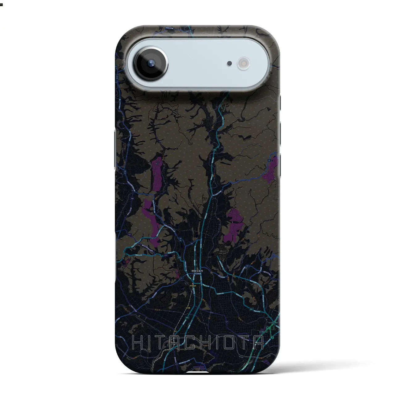 【常陸太田(茨城県)】地図柄iPhoneケース(バックカバータイプ)