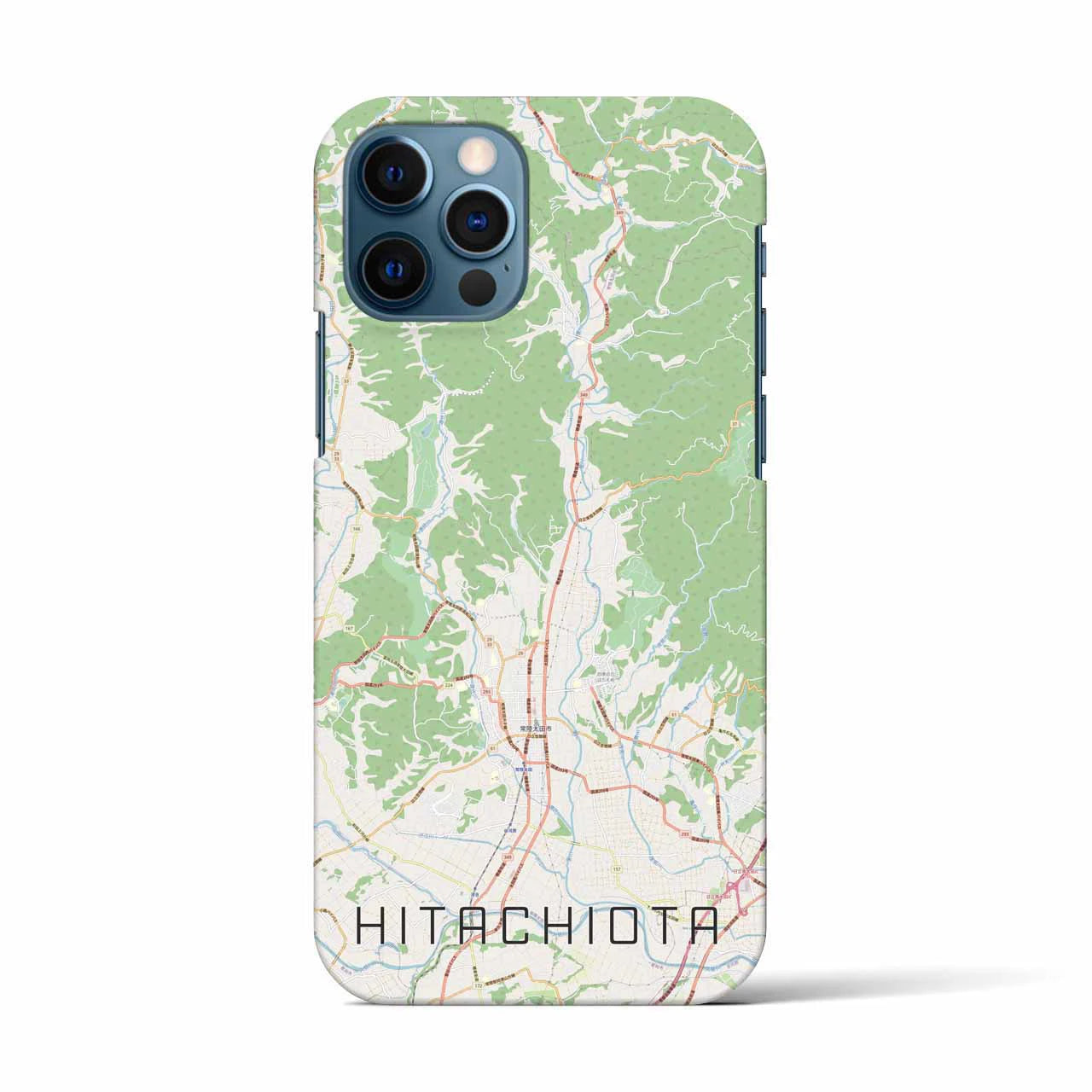 【常陸太田(茨城県)】地図柄iPhoneケース(バックカバータイプ)