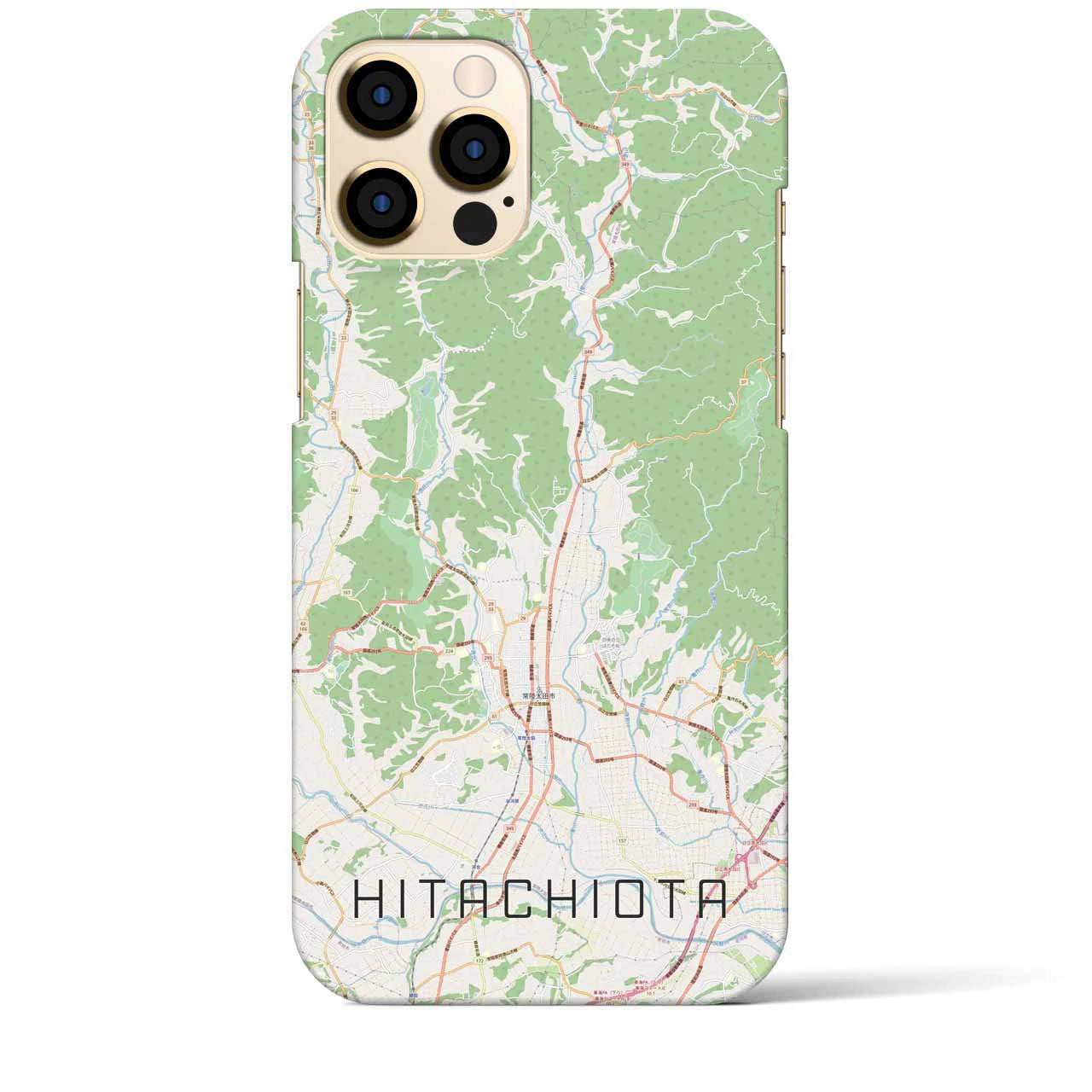 【常陸太田(茨城県)】地図柄iPhoneケース(バックカバータイプ)