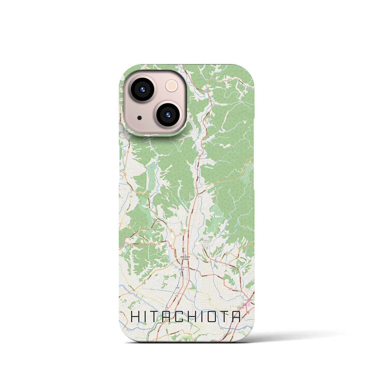 【常陸太田(茨城県)】地図柄iPhoneケース(バックカバータイプ)