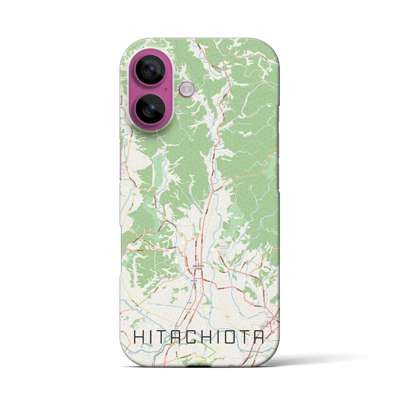 【常陸太田(茨城県)】地図柄iPhoneケース(バックカバータイプ)