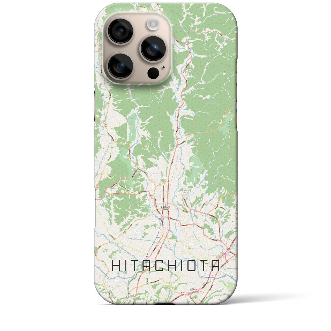 【常陸太田(茨城県)】地図柄iPhoneケース(バックカバータイプ)