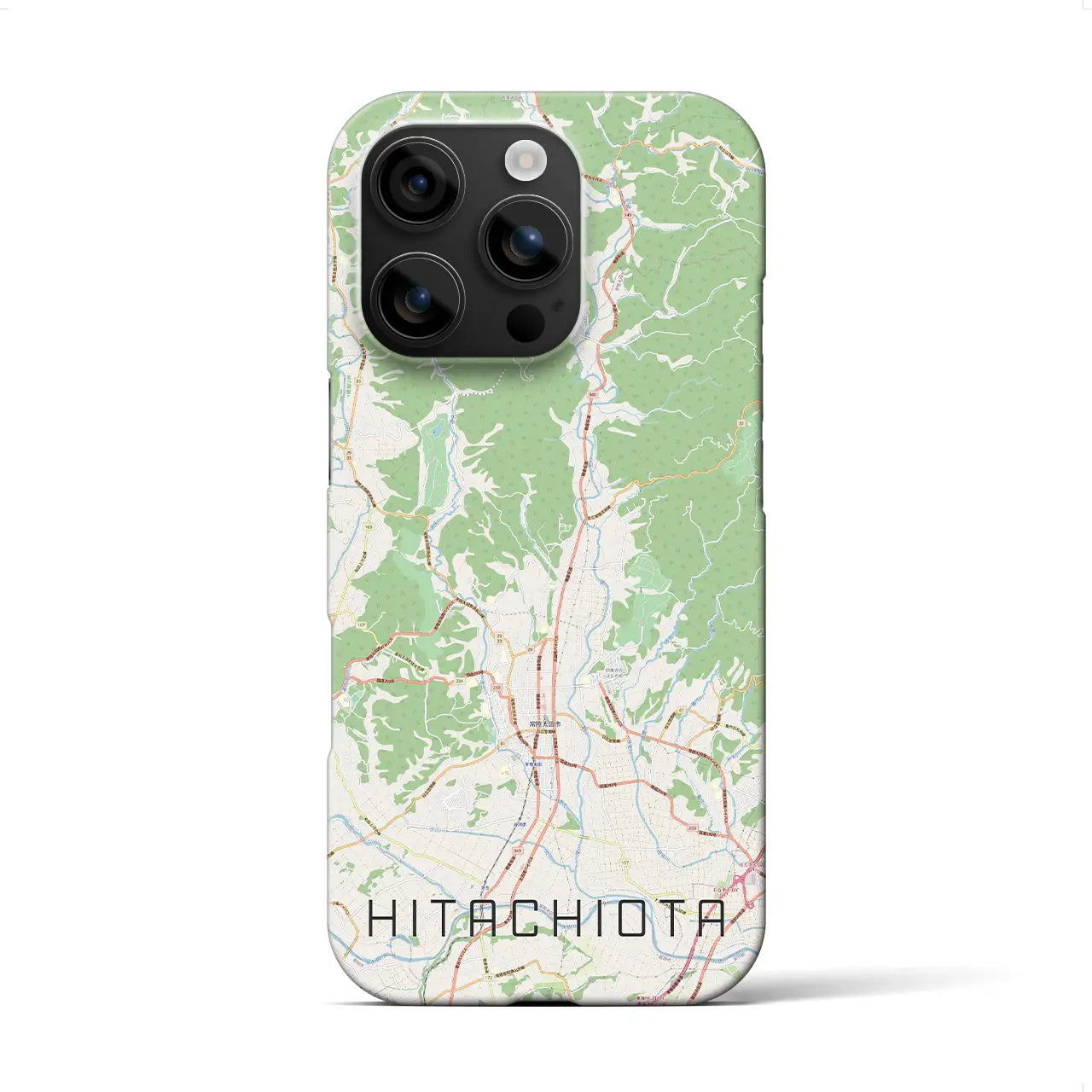 【常陸太田(茨城県)】地図柄iPhoneケース(バックカバータイプ)