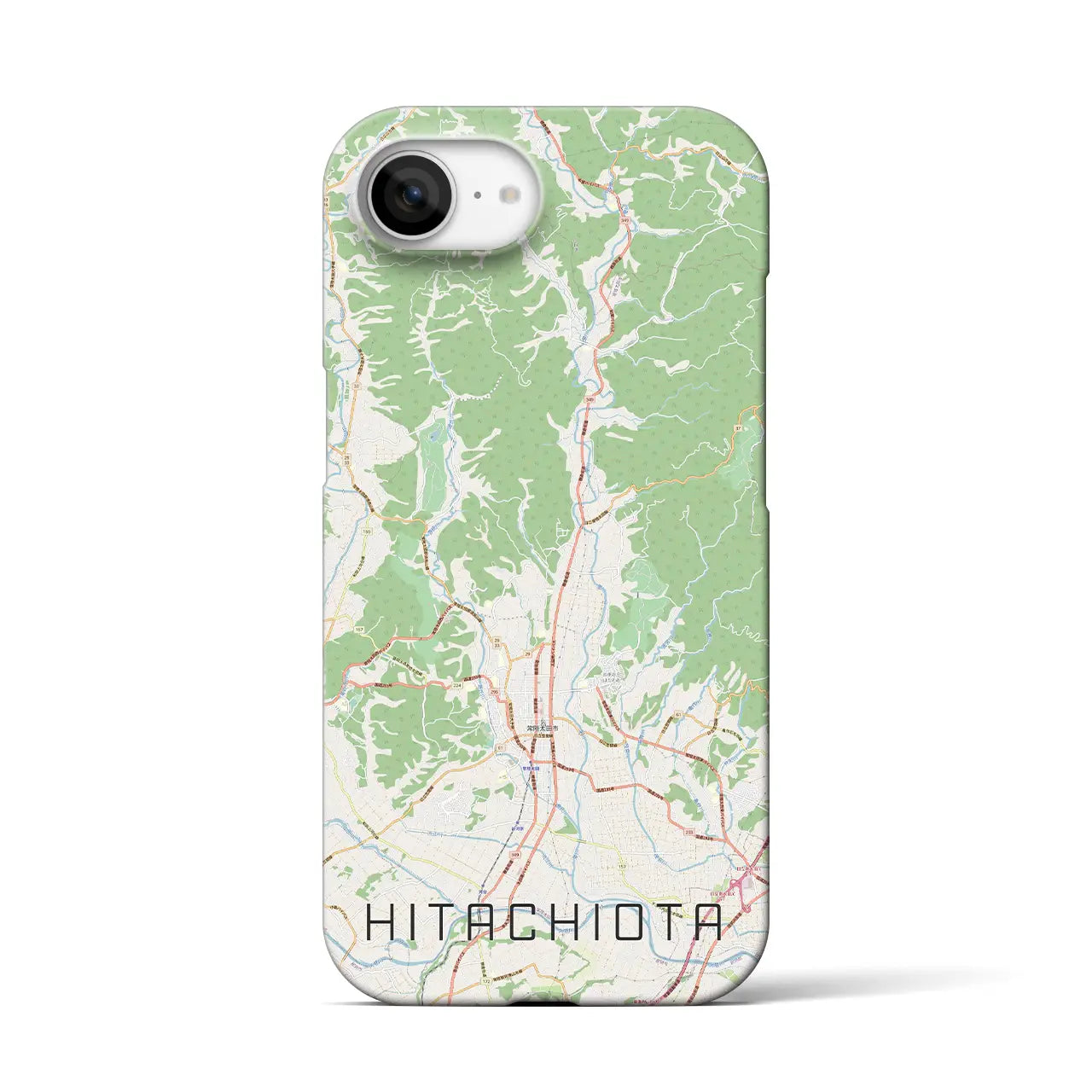 【常陸太田(茨城県)】地図柄iPhoneケース(バックカバータイプ)