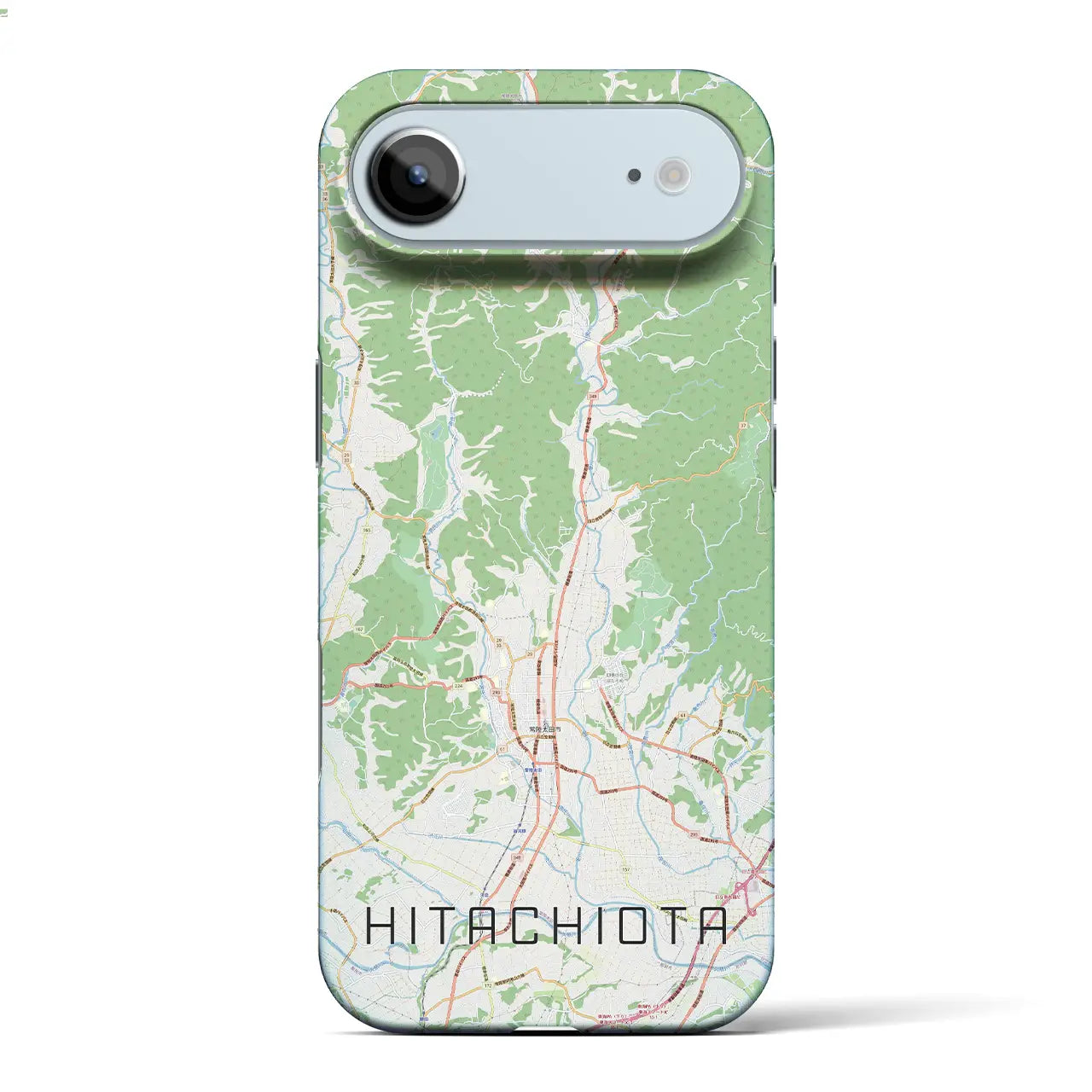 【常陸太田(茨城県)】地図柄iPhoneケース(バックカバータイプ)