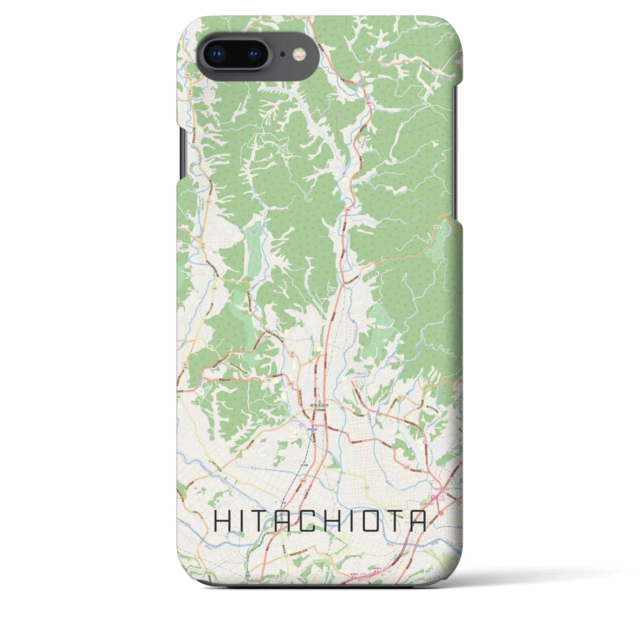 【常陸太田(茨城県)】地図柄iPhoneケース(バックカバータイプ)