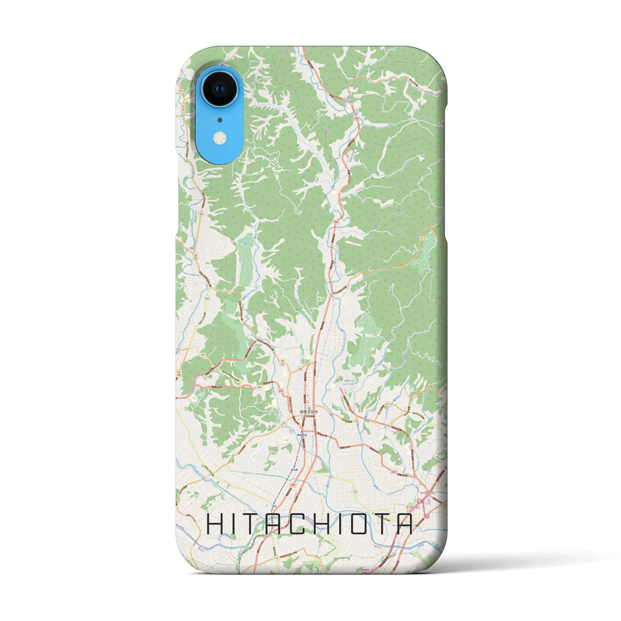 【常陸太田(茨城県)】地図柄iPhoneケース(バックカバータイプ)