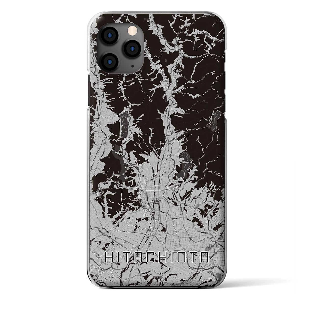 【常陸太田(茨城県)】地図柄iPhoneケース(クリアタイプ)