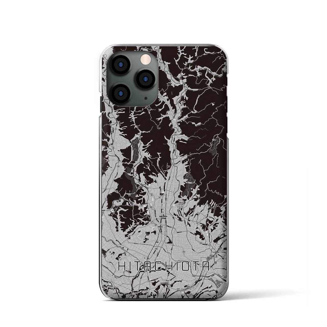 【常陸太田(茨城県)】地図柄iPhoneケース(クリアタイプ)