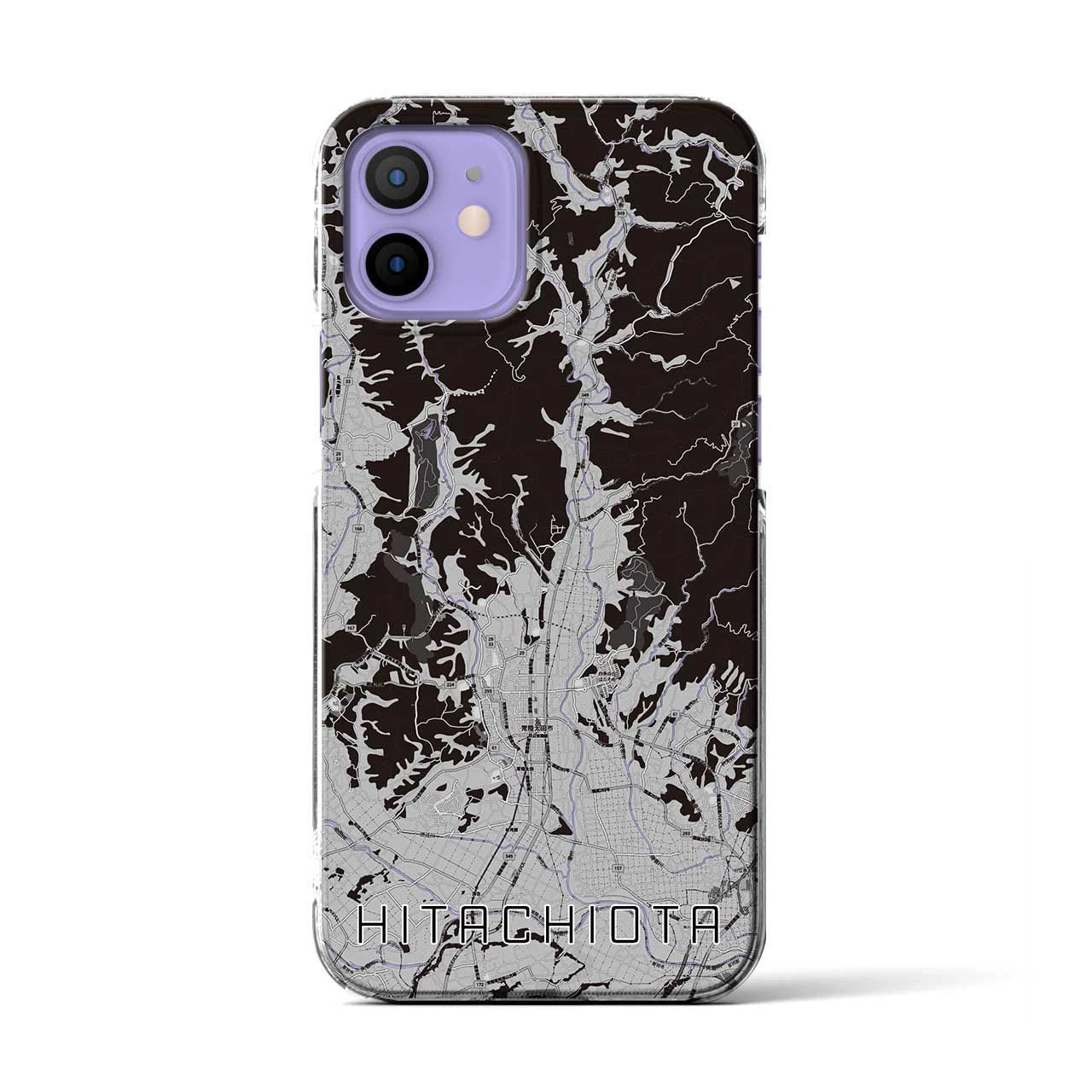 【常陸太田(茨城県)】地図柄iPhoneケース(クリアタイプ)