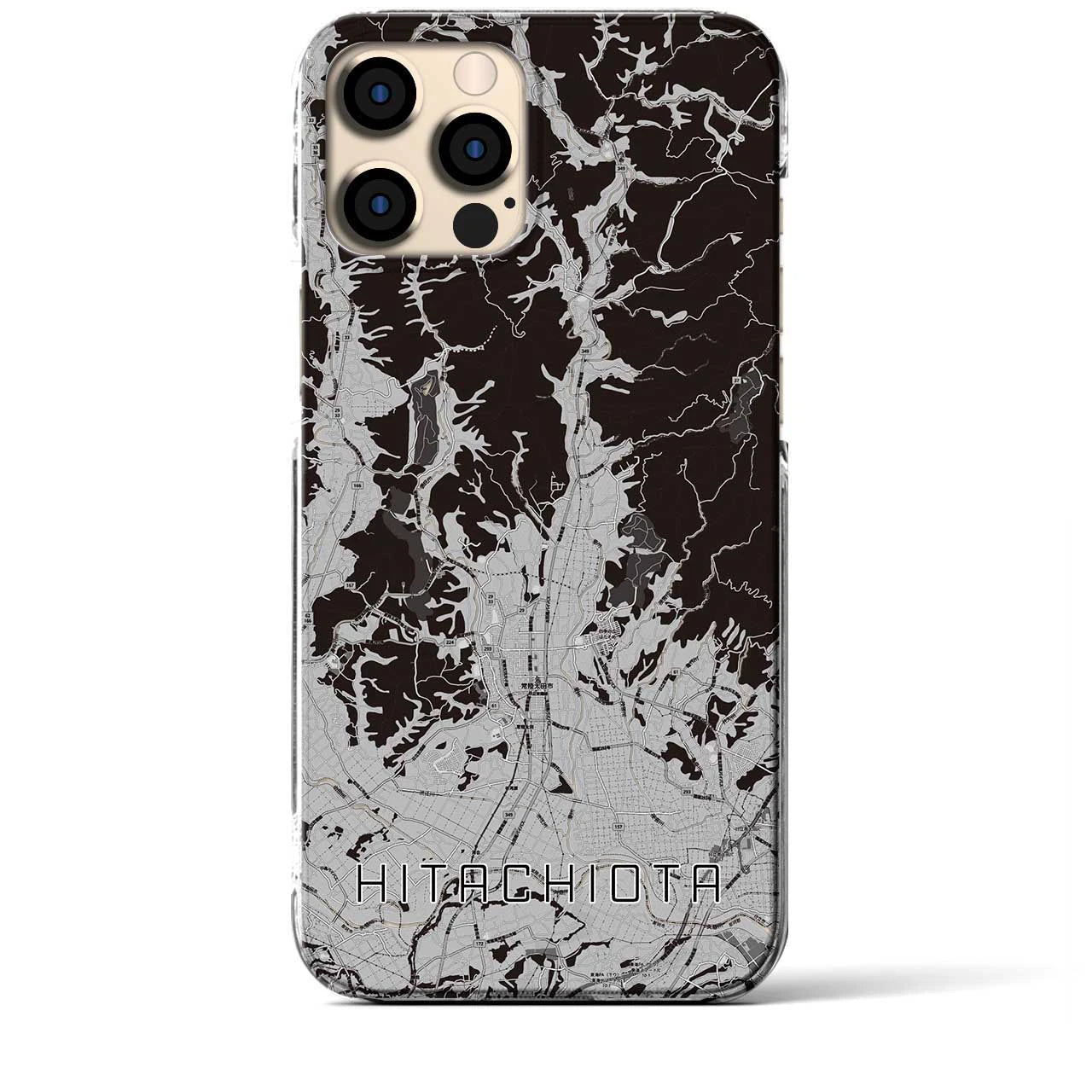 【常陸太田(茨城県)】地図柄iPhoneケース(クリアタイプ)