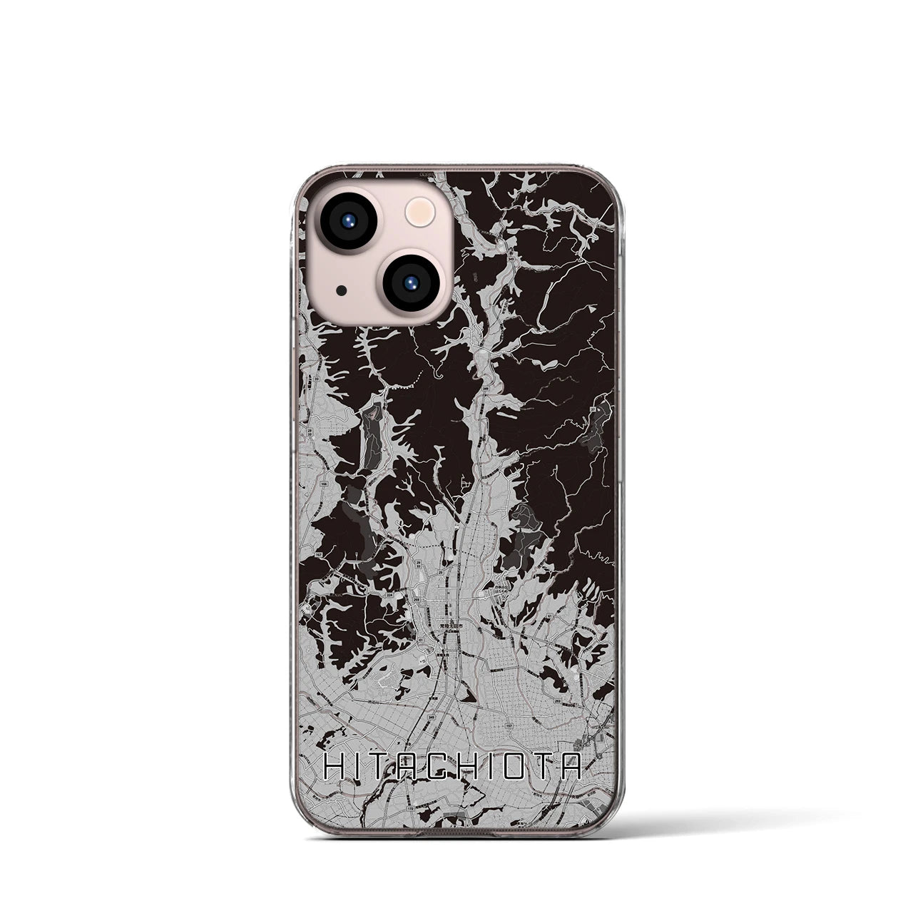 【常陸太田(茨城県)】地図柄iPhoneケース(クリアタイプ)