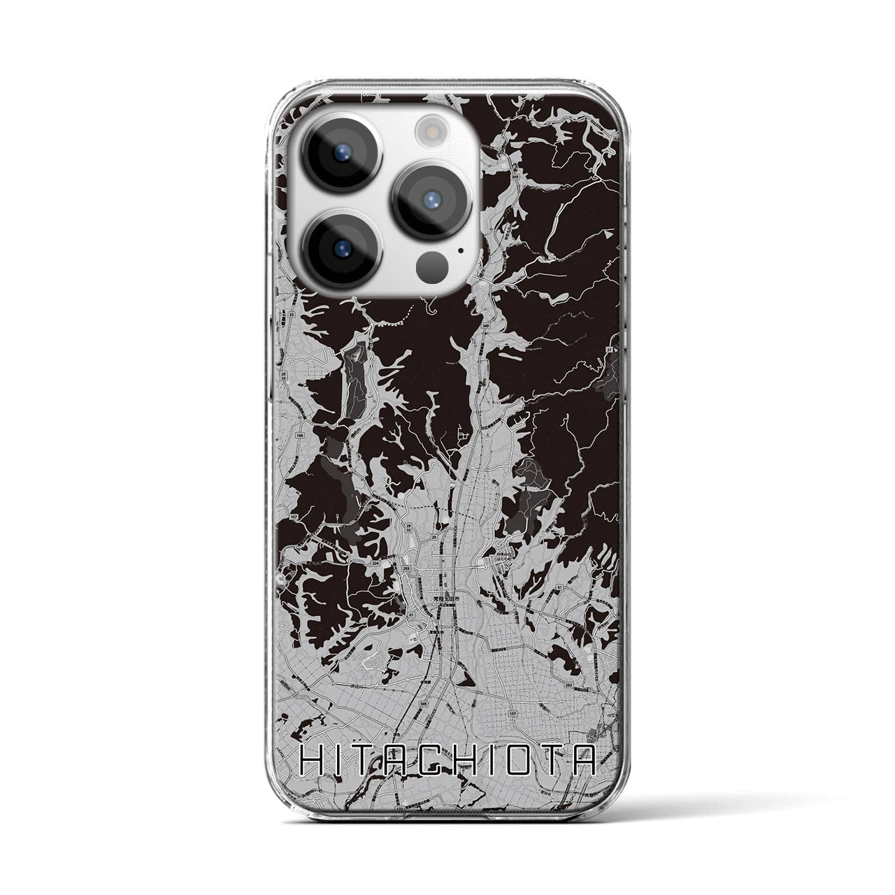 【常陸太田(茨城県)】地図柄iPhoneケース(クリアタイプ)