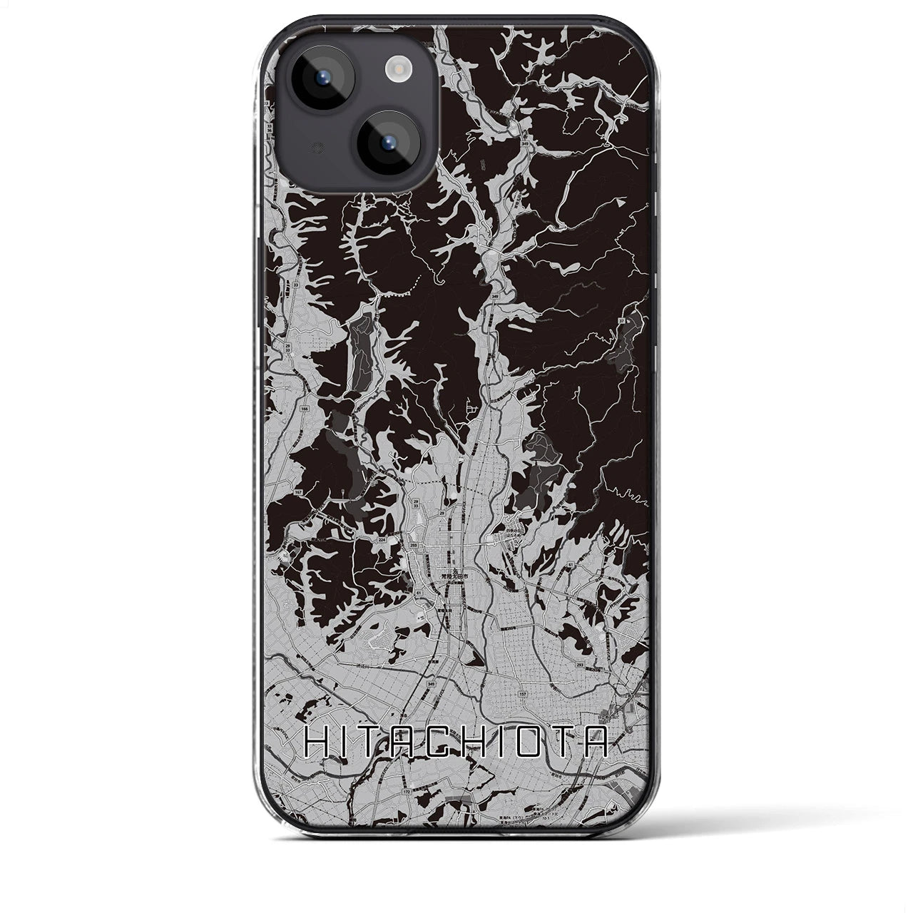 【常陸太田(茨城県)】地図柄iPhoneケース(クリアタイプ)