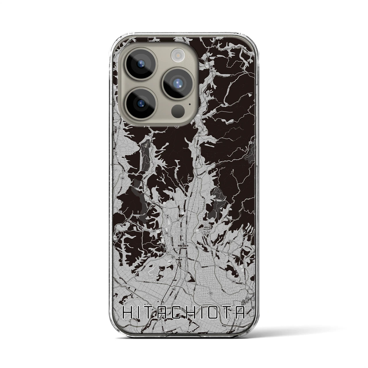 【常陸太田(茨城県)】地図柄iPhoneケース(クリアタイプ)