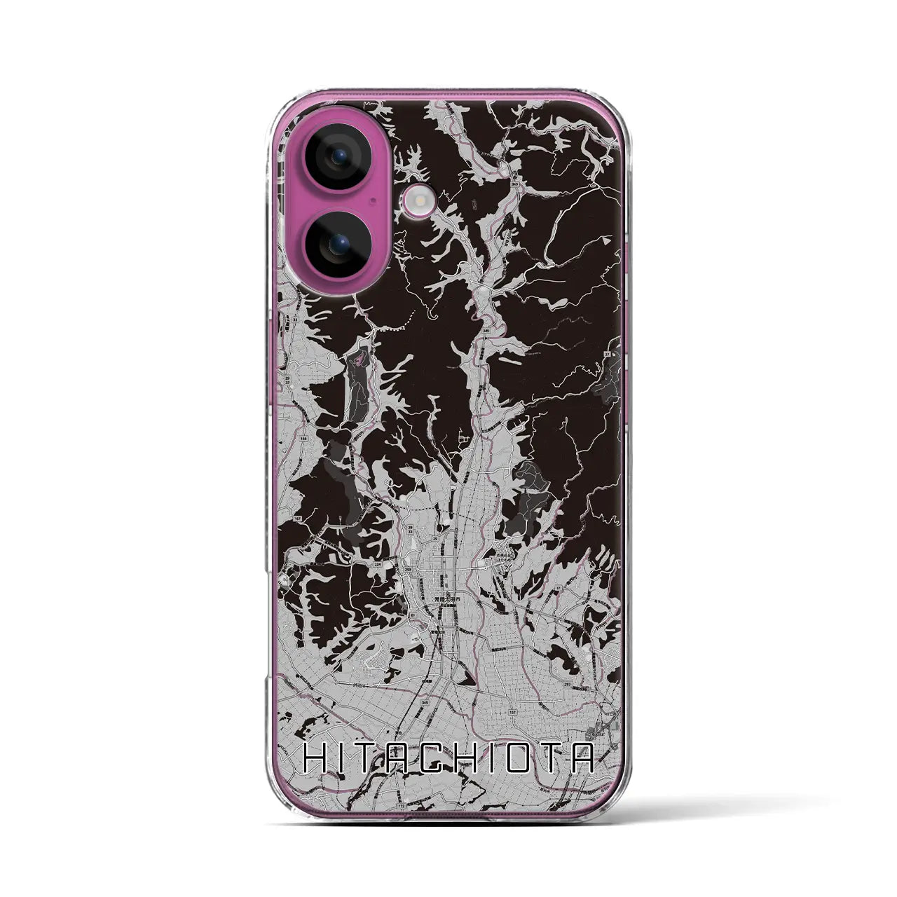 【常陸太田(茨城県)】地図柄iPhoneケース(クリアタイプ)