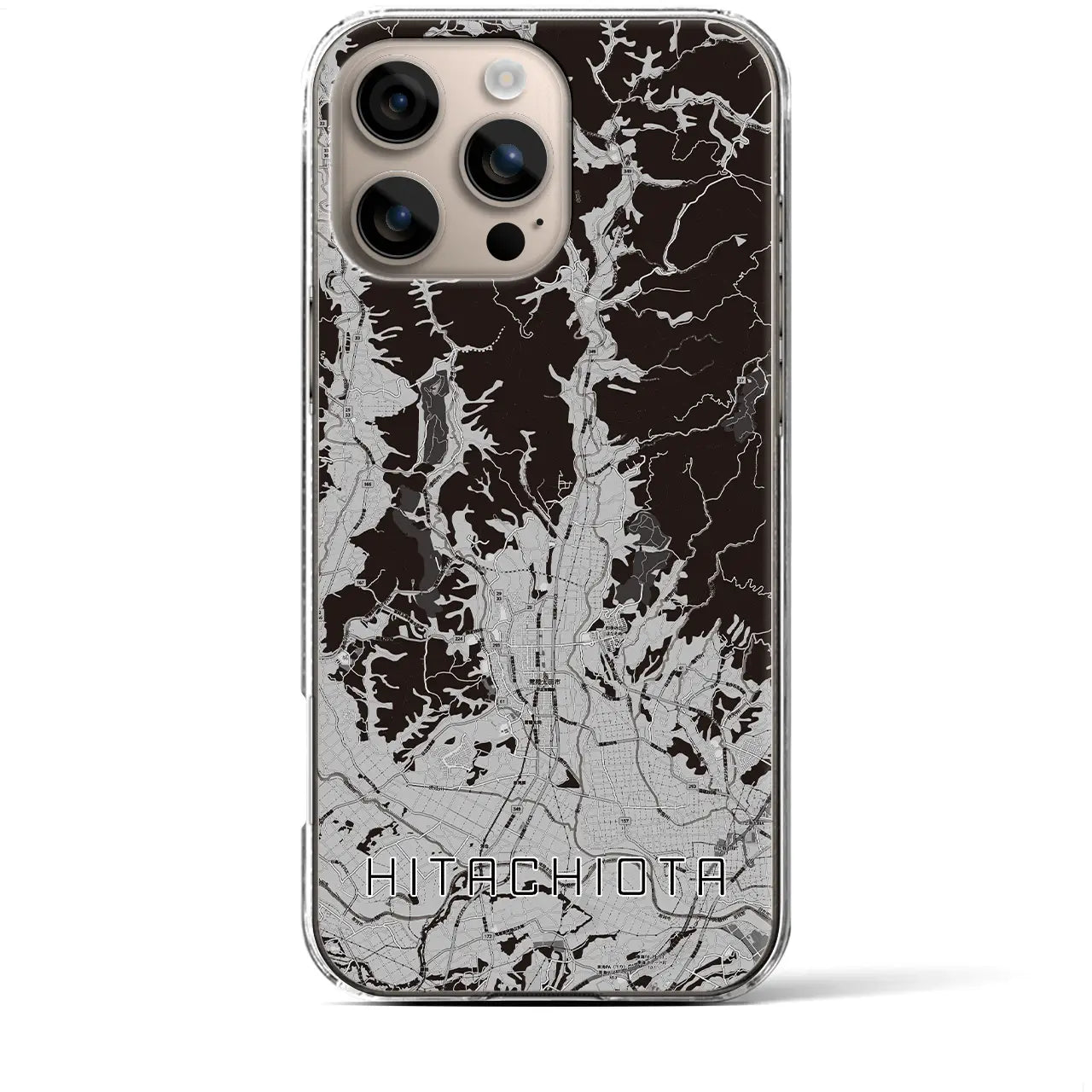 【常陸太田(茨城県)】地図柄iPhoneケース(クリアタイプ)