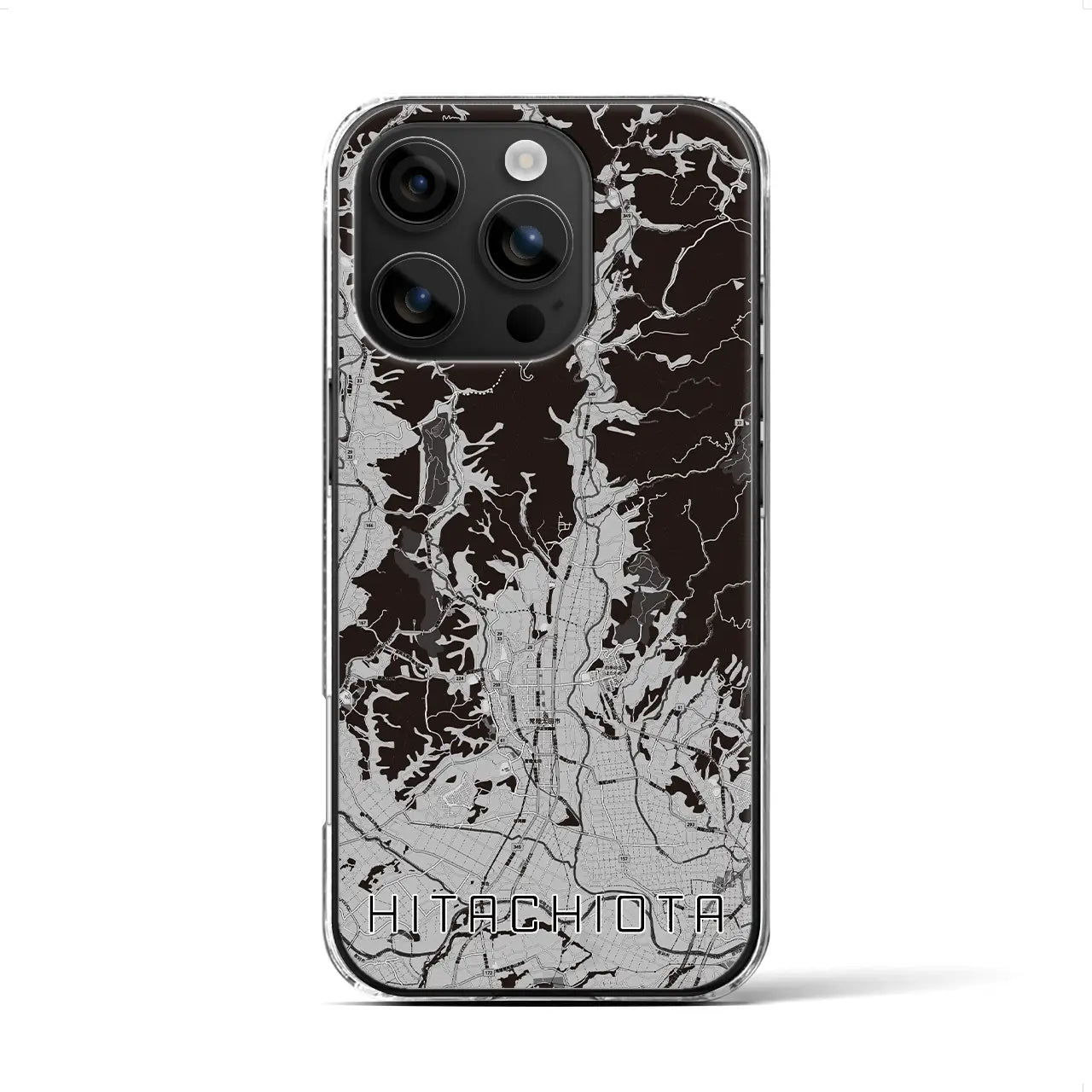 【常陸太田(茨城県)】地図柄iPhoneケース(クリアタイプ)