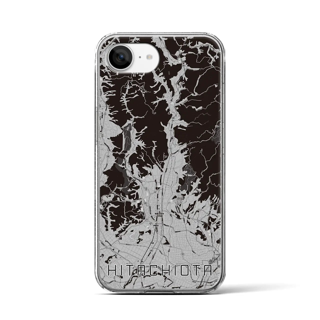 【常陸太田(茨城県)】地図柄iPhoneケース(クリアタイプ)