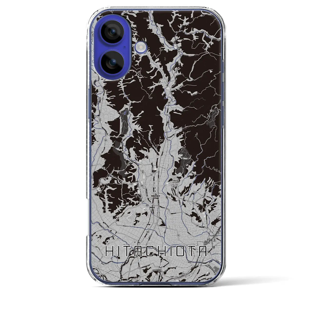 【常陸太田(茨城県)】地図柄iPhoneケース(クリアタイプ)