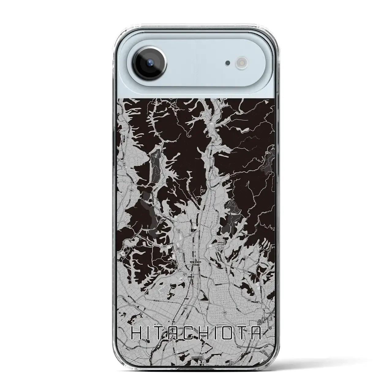 【常陸太田(茨城県)】地図柄iPhoneケース(クリアタイプ)