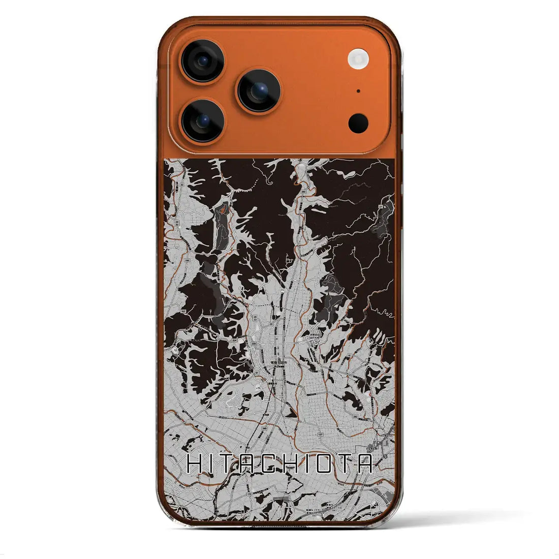 【常陸太田(茨城県)】地図柄iPhoneケース(クリアタイプ)