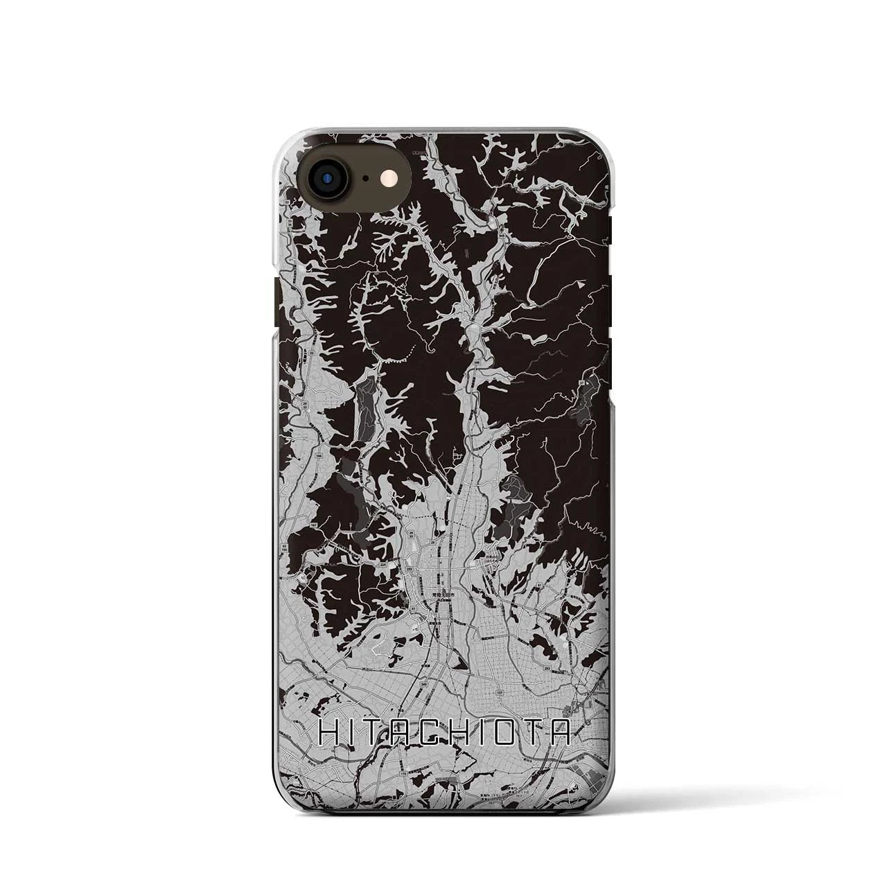 【常陸太田(茨城県)】地図柄iPhoneケース(クリアタイプ)