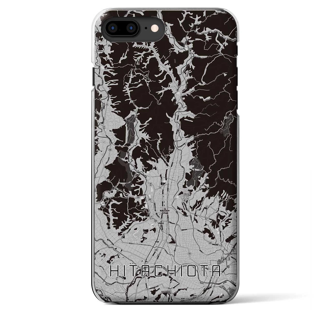 【常陸太田(茨城県)】地図柄iPhoneケース(クリアタイプ)