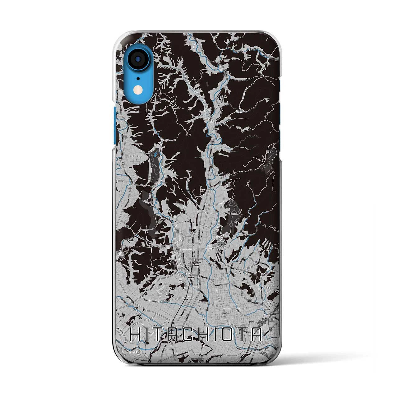 【常陸太田(茨城県)】地図柄iPhoneケース(クリアタイプ)