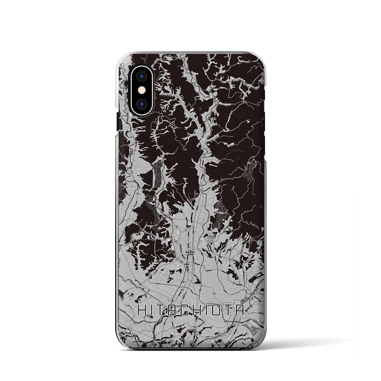 【常陸太田(茨城県)】地図柄iPhoneケース(クリアタイプ)