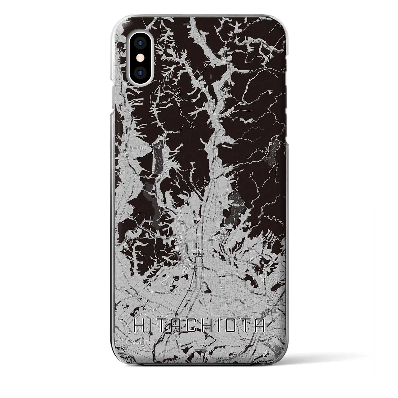 【常陸太田(茨城県)】地図柄iPhoneケース(クリアタイプ)