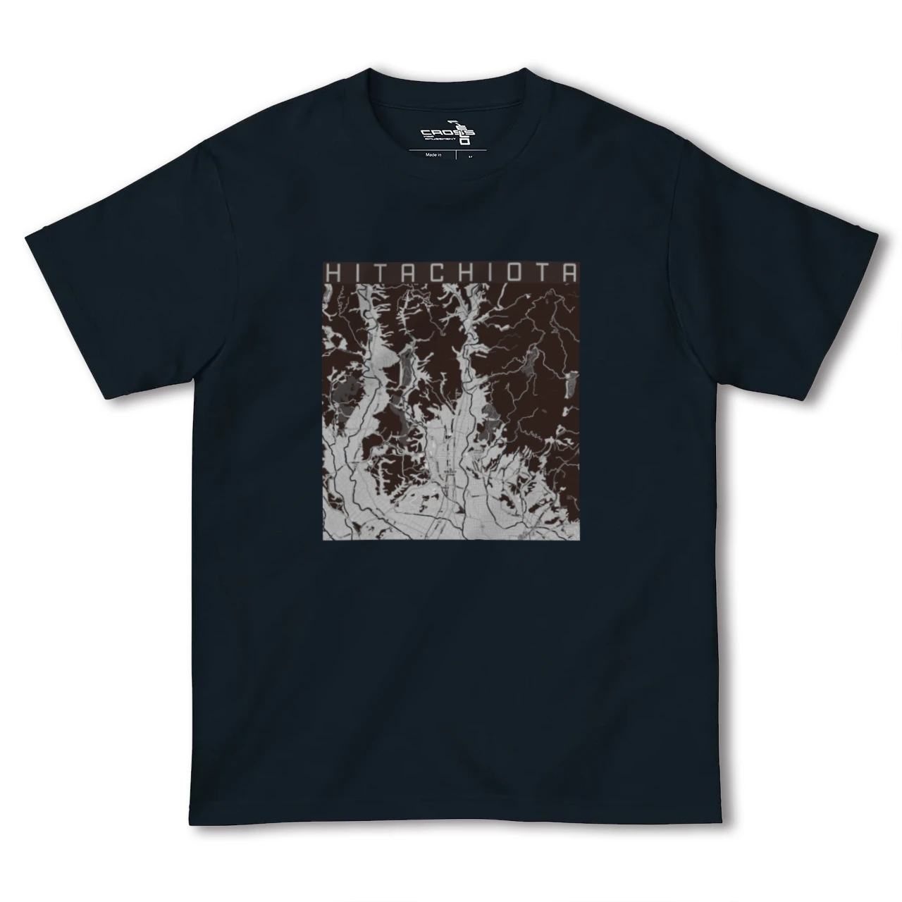 【常陸太田(茨城県)】地図柄ヘビーウェイトTシャツ