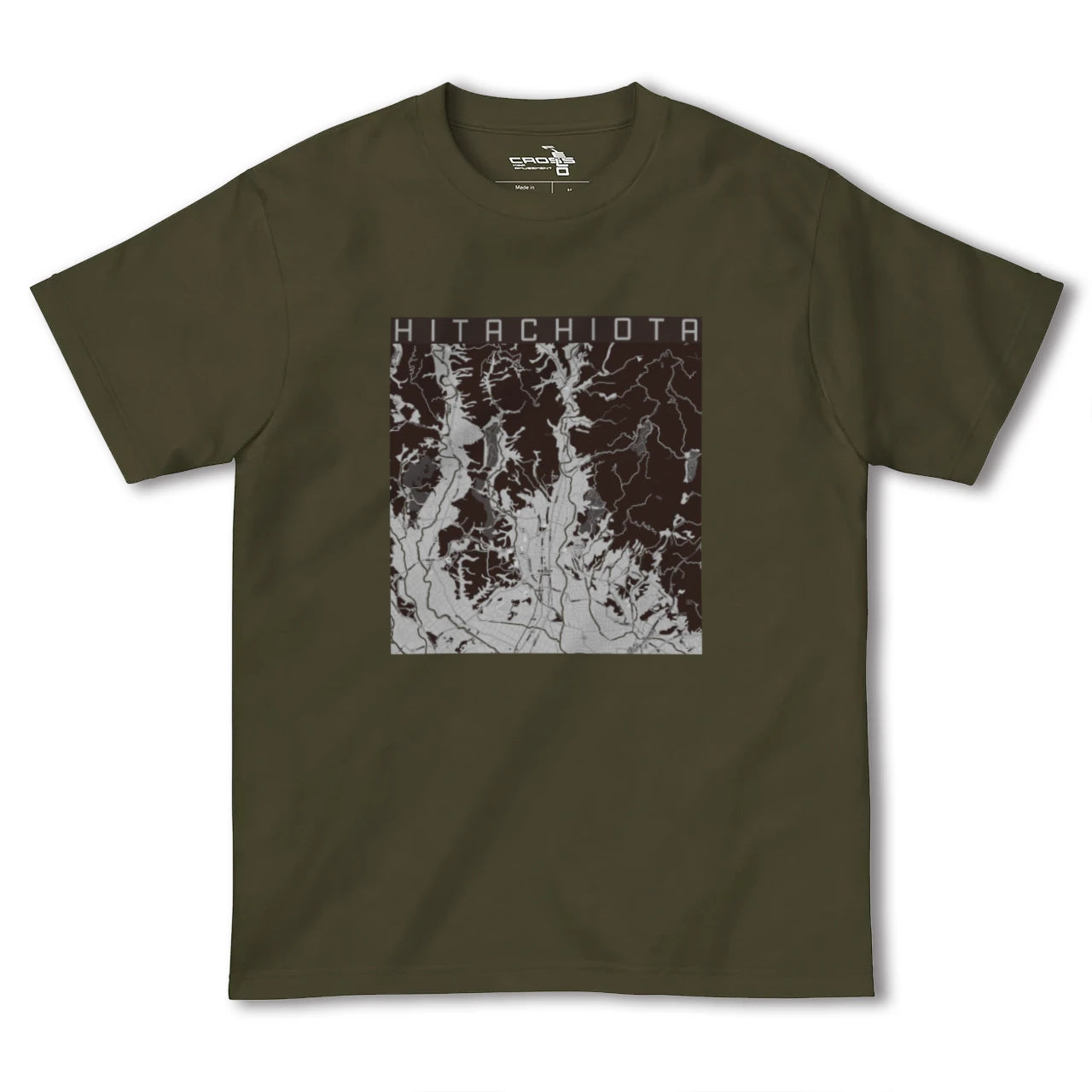 【常陸太田(茨城県)】地図柄ヘビーウェイトTシャツ