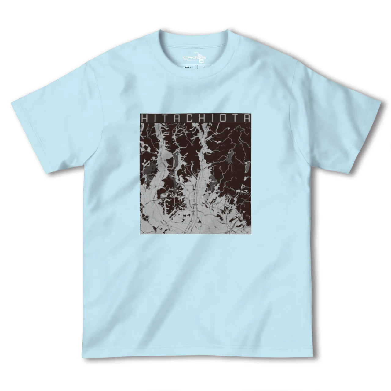 【常陸太田(茨城県)】地図柄ヘビーウェイトTシャツ