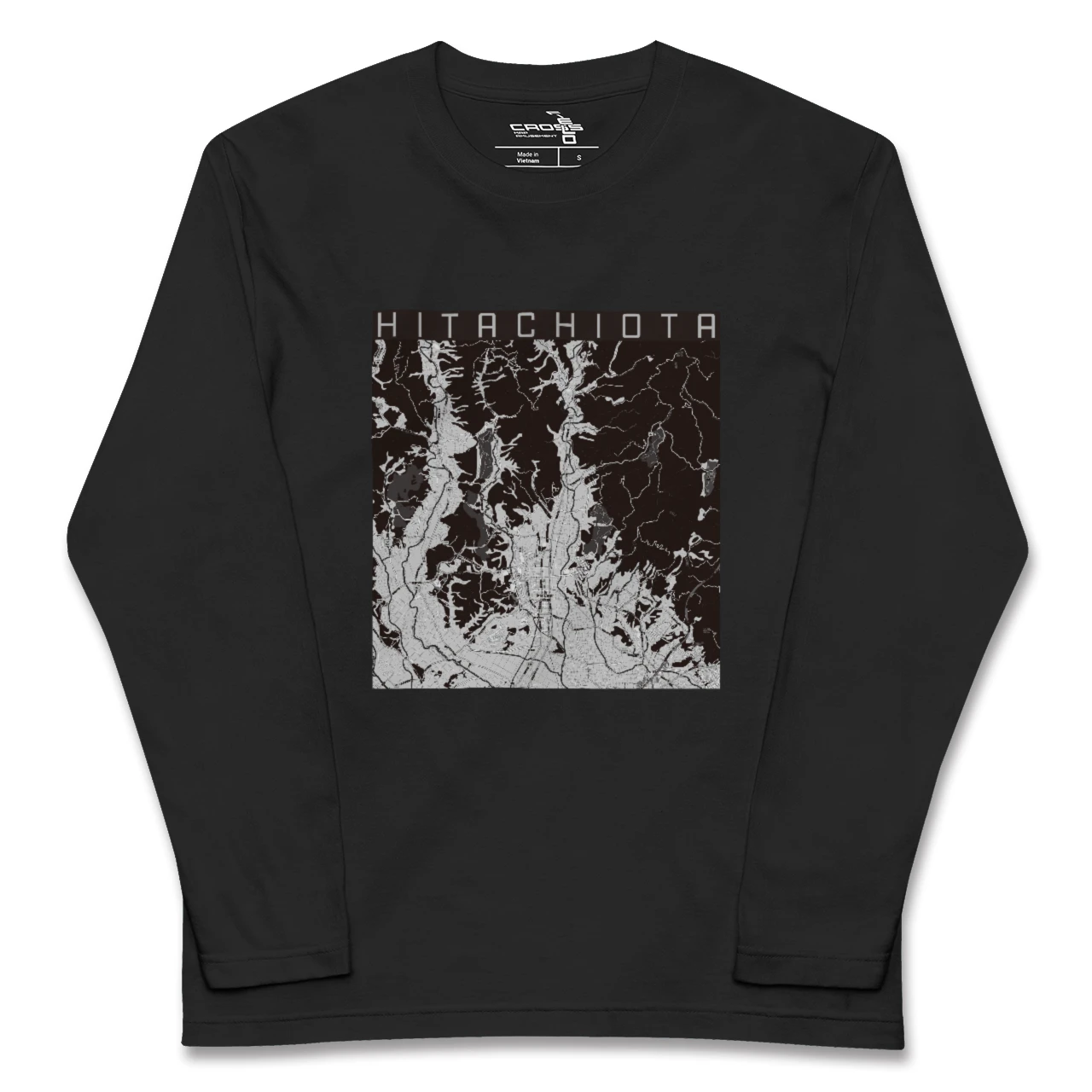 【常陸太田(茨城県)】地図柄ロングスリーブTシャツ