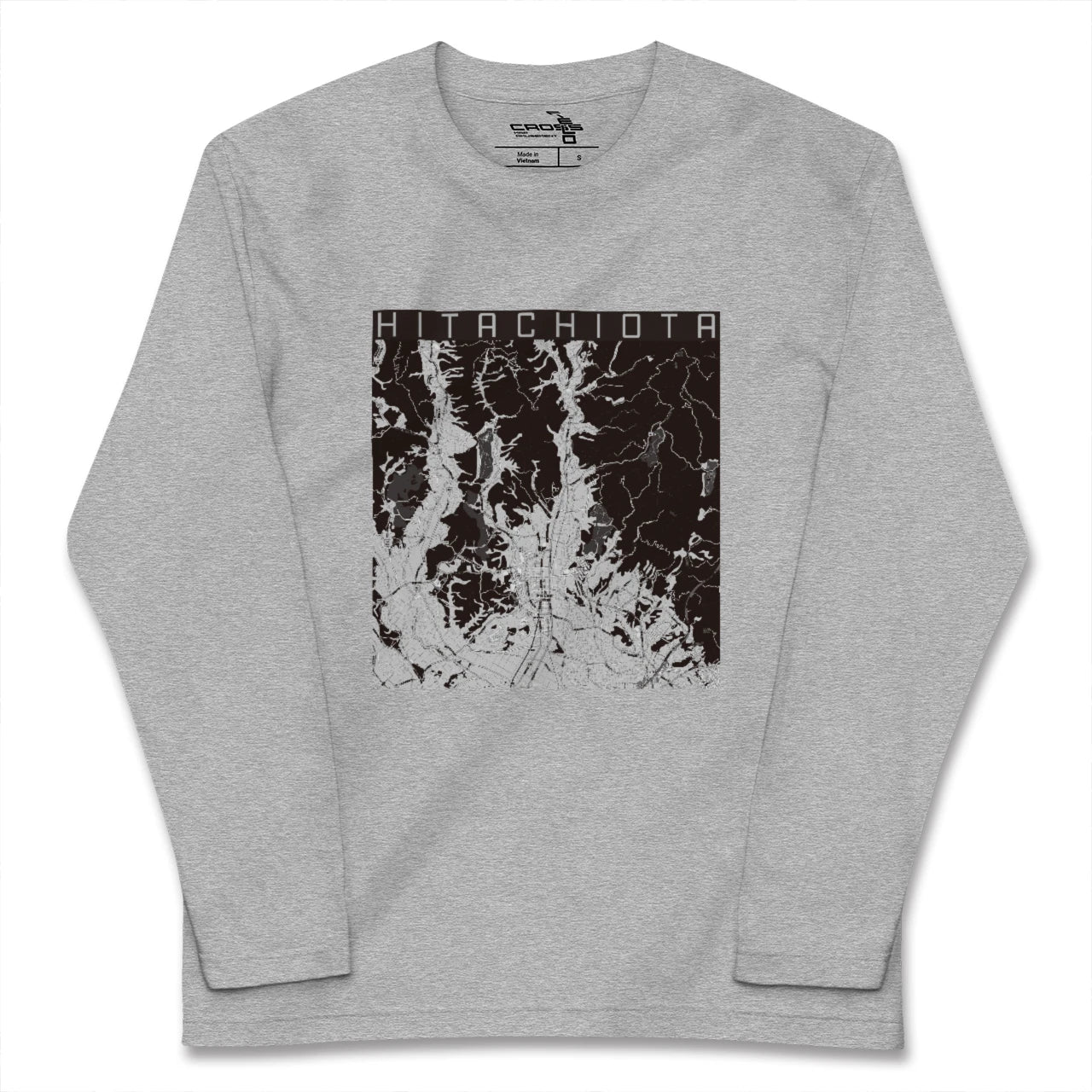 【常陸太田(茨城県)】地図柄ロングスリーブTシャツ