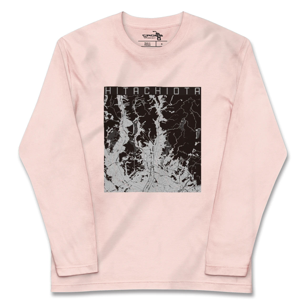 【常陸太田(茨城県)】地図柄ロングスリーブTシャツ