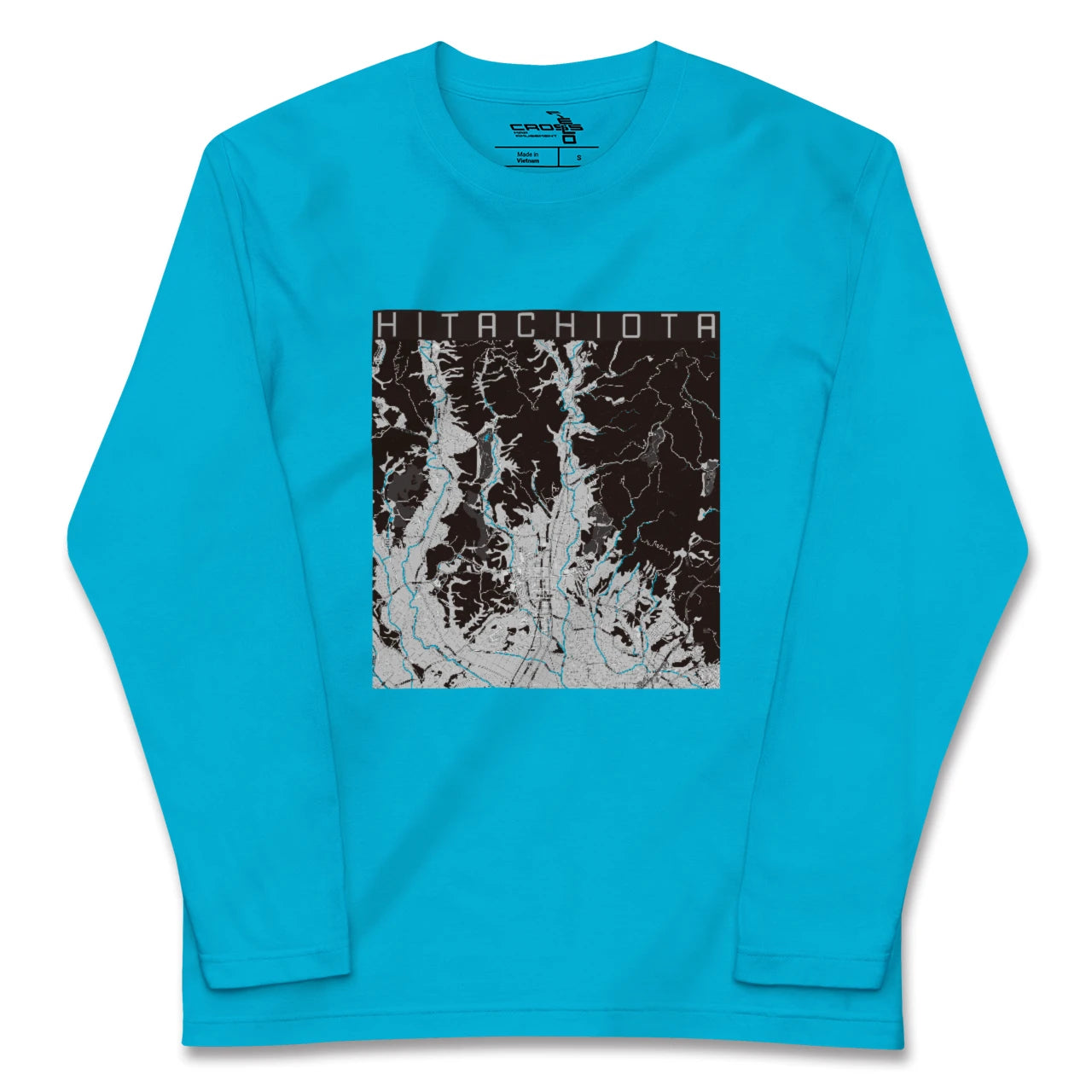 【常陸太田(茨城県)】地図柄ロングスリーブTシャツ