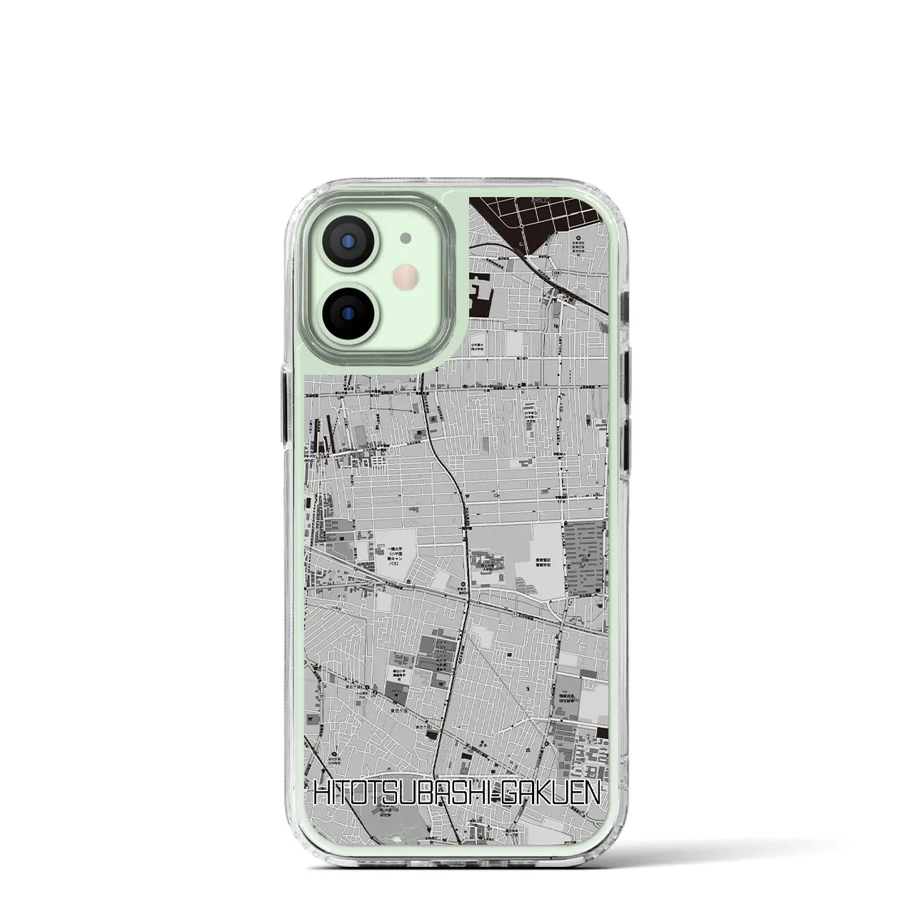 【一橋学園(東京都)】地図柄iPhoneケース(MagSafeタイプ)