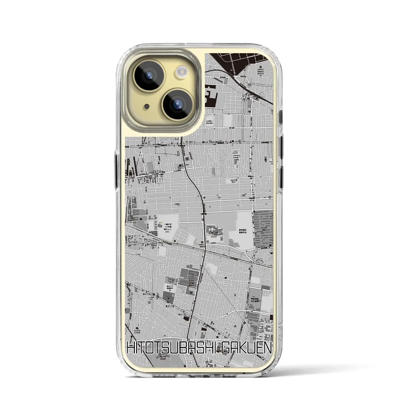 【一橋学園(東京都)】地図柄iPhoneケース(MagSafeタイプ)